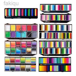 Body Paint 6 10 12 Colors Rainbow Body Paint Art Children Makeup Painting Pigment Kit Bright Color Face Body Paint Set d240424