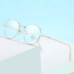 Sonnenbrille Blaues Licht blockierende Brille für Frauen MODE klassische Metallrahmen optische Brille Office Eye Protection Computer Brille Brille.