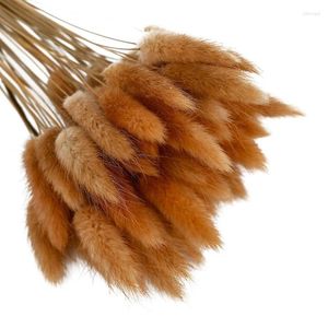 Decorative Flowers 30/50pcs Natural Tail Grass Dried Flower Gem Jewelry Bouquet Wedding Decoration Home Decor DIY Plant Material