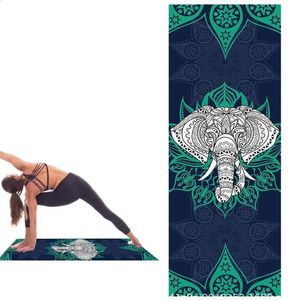 Dry Nonslip Moisture Wicking Foldable Yoga Blanket Mat Sweat Absorbent Gym Accessories For Women And Men 240415