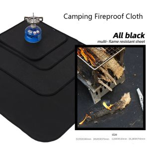 Mat Outdoor Camping Fireproof Tiek piknikowy Grill Flame Retardant Ochronne Mata Silikonowa powlekana ognioodporna mata grilla Sprzęt BBQ