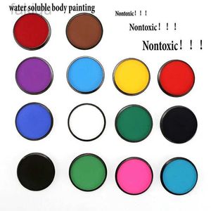 Pintura corporal 30g Body Art Pintura de beleza Maquiagem Pintura de pintura Pigmentos Crianças Halloween Party Body Body Makeup Fanche UV Color Paint D240424