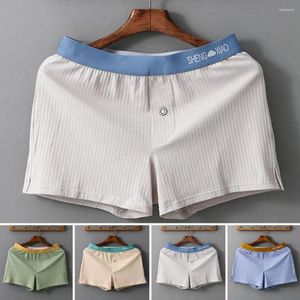 Underbyxor män underkläder mäns sömlösa andningsbara med fickor snabb torr fukt-vickande par shorts för fast stöd