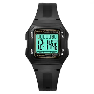 Zegarek na rękę synok sportowy Waterproof Watch Staywatch Alarm Men Electronic Watches Cyfrowe na rękę Relogio Masculino