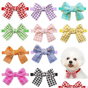 Dog Apparel 60/80Pcs Paid Style Pet Bow Tie Bowties Decoration Dogs Neckties Grooming Pets Supplies For Small Collar Accessories Dro Dhktr