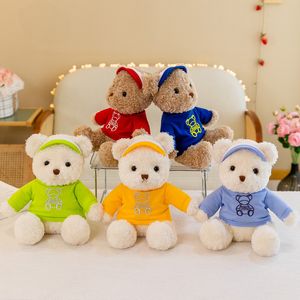 Simpatico orsacchiotto peluche morbido peluche peluche pluhhie kawaii gatto bambino dormiente decorazioni per bambini per bambini regali