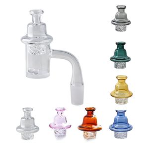 Yüksek kaliteli 4mm opak alt tokat quartz sopa döner karbonhidrat kapağı ve terp inci topu 10mm 14mm 18mm açık eklem kuvars çivi dab teçhizat bongs için