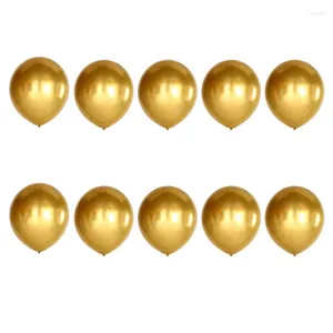 Украшение вечеринки 10 штук 18 -дюймовых металлических воздушных шаров блестящие латекс для свадьбы на день рождения (золото)
