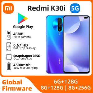 Xiaomi Redmi K30i Android 5G odblokowane 6,67 cala 8 GB RAM 256 GB ROM WSZYSTKIE kolory w dobrym stanie Oryginalny telefon