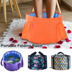 Massager Portable Foldbar Footbath Travel Camping Wash Basin Bucket Folding Basin Foot Bath Bath Bath Foot Wash Tub Massage Washing Bucket