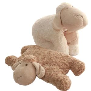 Cushions Export Korea Lamb folding pillow Plush Sheep Stuffed Animal Plush Simulation Lamb Changeable Doll Toys for Room Decor