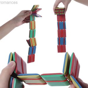 Decompressione giocattolo 2021 Nuovo Flipo Flip colorato Flap Legno Ladder Change Visual Illusity Novelty Decompression Childrens Fidget Toy Gift D240424