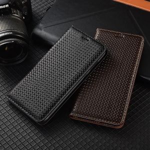 Braccialetti Custodia a flip magnetico in pelle genuina per Xiaomi Poco F1 F2 F3 F4 M2 M3 M4 X4 PRO GT NFC 5G Cover per telefono cellulare