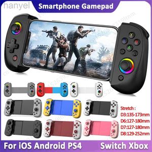 Kontrolery gier Joysticks bezprzewodowy kontroler Bluetooth dla iOS Android Smartphone Gamepad dla teleskopowych kontrolerów PUBG dla przełącznika Xbox D240424