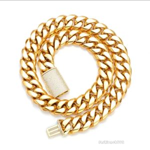 Gold Custom Gold Cuban Link Chain Gold Cuban Miami Chain 20mm Miami Cuban Chain Necklace