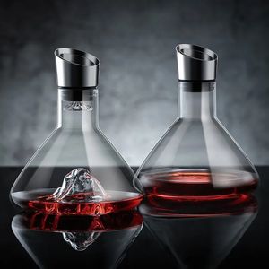 1500ml Creatieve Wine Decanter Transparante Ijsberg Lood Vrije Kristallen High-End-High-End-Rode Accessoires Wijn Bar Waraben 240419