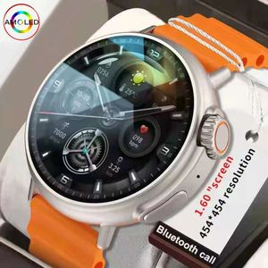 2024 Nowa seria Ultra Series NFC Smart Watch Men AMOLED 1,6 -calowy pełny dotyk tętno Bluetooth Call IP68 Waterproof Women Smartwatch