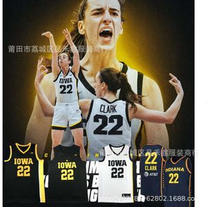 Jersey de futebol Iowa Caitlin Clark Indiana Mad Clark Número 22