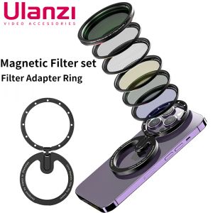 Filter Ulanzi Mobiltelefonlinsfotografering Professional för iPhone 13 14 12 Pro Max Magfilter CPL VND Gold Bule Silky Star Lens Kit