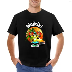 Men's Tank Tops Waikiki Friends T-Shirt Vintage T Shirt Heavyweight Shirts Short Sleeve Tee Men Clothing