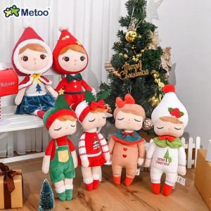 Dockor Metoo Doll Kids Toys Kawaii Christmas Angela fyllda djur Plush Toys For Girls Baby Halloween Birthday Present