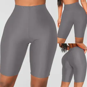 Kvinnors shorts mode kvinnor cykel yoga elastisk hög midja leggings sport casual byxor