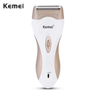 Shavers kemei ricaricabile a cordino elettrico ricaricabile rasatura rasatura macchina raschiando i capelli ridotto lady bikini ascella la labbro