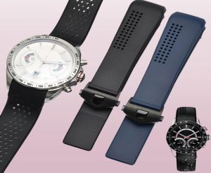 Watch Band For CARRERA Curved End Waterproof Strap Accessories TPU Silicone Rubber Bracelet Chain6538939