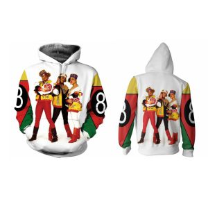 Шаллеры настоящий американский размер Salt N Pepa 8 Ball Sublimation Print Oem, сделанная на заказ одежды, толстовка капюшона/куртка с капюшоном