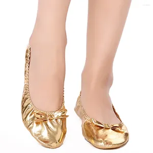 Танцевальная обувь Ushine EU27-41 PU Top Gold Soft Wedding Warder Wemonds Belte Ballet Leather для детей девочек