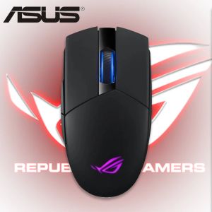 Möss Asus Rog Strix Impact II Bluetooth Wireless Gamer 16000 DPI 2,4 GHz Wired USB Dual Connection Aura Sync PC Jerry Mouse Wire RGB