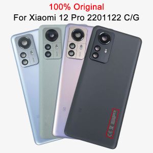 Çerçeveler Orijinal Pil Kapağı Kapı Geri Gövde Xiaomi Mi 12 Pro Cam Kapak Arka Mi12 Pro 2201122C 2201122G Kamera Çerçevesi Lens