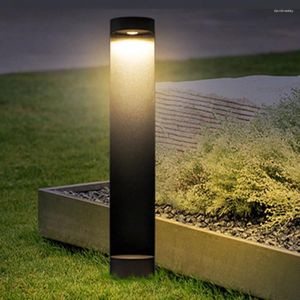 Outdoor Modern Landscape Pathway Light Waterproof Lawn Bollard Villa Patio Courtyard Driveway Decor Pillar