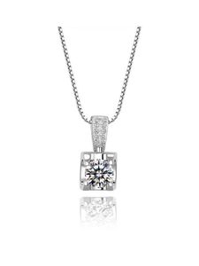 Designer Trend Carter Samma 18K Platinum Bullhead Necklace Group Set With Light Luxury Pendant 1 Claw 50 Points