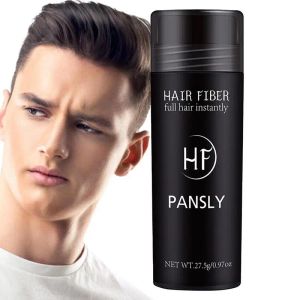 Care Natural Hair Fiber 27,5 g män svart tätt hårpulver hårbyggnad fibrer färgpulver omedelbart tjockare tunnare hår för män