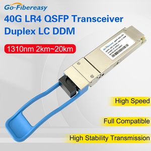 Qsfp 40g lr4 módulo óptico de 10 km Modo único 1310nm Duplex LC/UPC DDM QSFP+ transceptor para QSFP-40GE-LR4 Cisco, Huawei, Mikrotik
