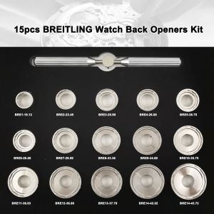 Watches 15pcs Watch Back Opener Dies Kit Wrench Type Professional Watch Repair Tools Watch Case Cover Opene Close Tools for Watchmakers