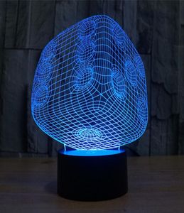 Magical Creative Space Warp Dice 3D Visualization Illusion Colorful Gradient USB Touch Switch Table Lamp Night Light6756354