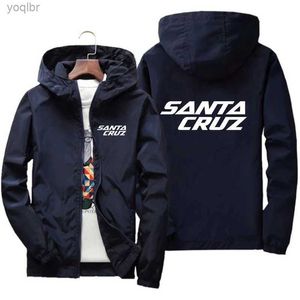 Men's Jackets Mens jacket Spring/Summer Fashion Santa Cruz print ultra-thin mens casual baseball pilot zipper jacket 2022 mens jacketL2404