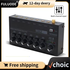 Accessories Channels Stereo Mixer Fuluode Mini Professional Sound Mixer Audio Mixer Portable Ultra LowNoise Line Mixer for Recording Live N