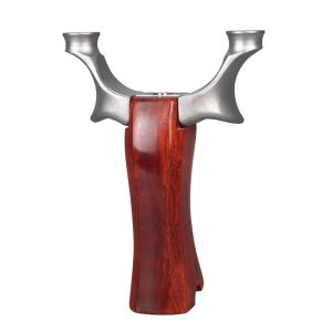 Стрелка Новый Precisional Hunting Bow Slingshot мощный 304 из нержавеющей стали +Сандаловая ручка Катапульта на открытом воздухе инструмент конкурса стрельбы