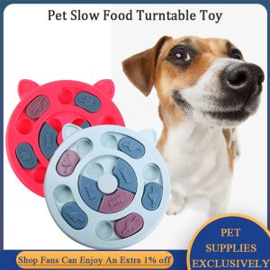 Besleme Pet Educational Toys tabağı Köpek için Yavaş Yeme Besleyicisi Obezite Yemeği Önleme Köpek Besleme Yemek Kasesi Kedi Yavru Kedi Köpek Tedavisi Oyuncak