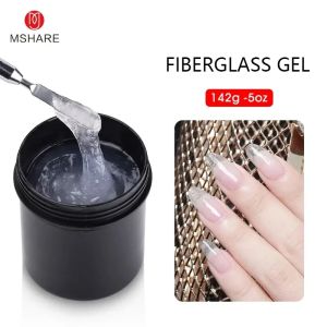 Gel MSHARE Fiber Fiberglass Nail Extension Gel Clear White Pink 150ml