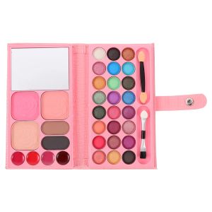 Conjuntos 33 cores Paleta de maquiagem Crianças Toy Eye Shadow Pan dobring Pan Organic 33Color Eyeshadow Palets Powder Blush Baby Beginner