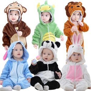 Sweatshirts Baby Boy Girls Animal Cosplay Rompers Toddler Carnival Halloween Outfits Boys Panda Costume For Girls Jumpsuits Spädbarnskläder