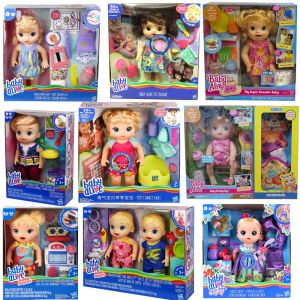 Dolls Hasbro Naughty Baby Smart Interactive Dolls können füttern und sprechen Mädchen spielen Hausspielzeug Kindergeburtstag Geschenke Baby Alive Reborn