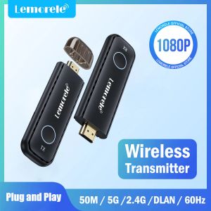 Stick Wireless HDMI sändarmottagare 50m Display Dongle Extender AV Adapter för bärbar dator -TV -projektor Monitor