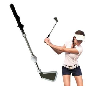 Trener golfowy Trener Golf Praktyka rozgrzewacza drążka Parta Swing Training Aids Golf Club Portable Golf Grip Training Stick 240424