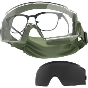 Свина Onetigris Tactical Goggles на очках, анти туманные очки, защита защитных очков OTG с взаимозаменяемой лентой