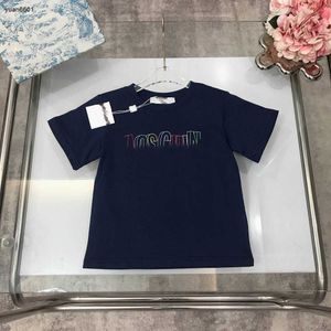 Popular baby T-shirt kids designer clothes Multi color letter printing girls Short Sleeve Size 100-150 CM boys tees summer tshirt 24April